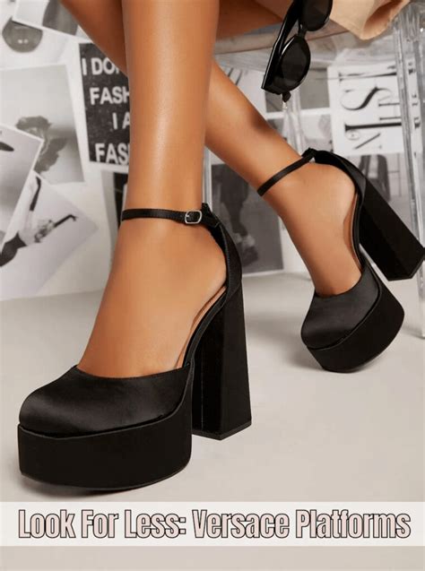 versace chunky heels dupe|versace heels price.